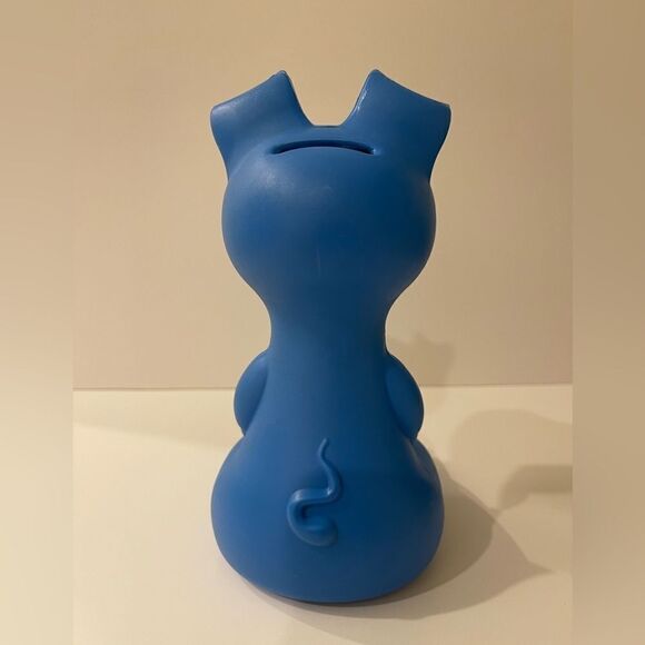 Rare || IKEA || Rigid plastic coin bank by designer Monika Mulder || blue || - Picture 3 of 10